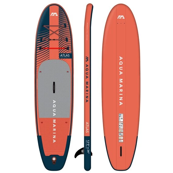 Aqua Marina Atlas 12.0 SUP Aufblasbares Stand Up Paddle Board Komplett Set 2 Aqua Marina Atlas 12.0 SUP Aufblasbares Stand Up Paddle Board Komplett Set – Bild 2