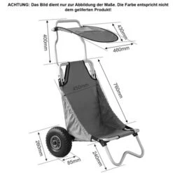 ExtaSea Beach Transportwagen Mit Sonnendach -Kajak Rabatte extasea beach transportwagen mit sonnendach 3