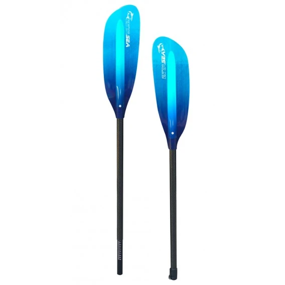 ExtaSea Pro Tour Carbon Vario Doppelpaddel | 230-240cm | 2-teilig | Blue-light Blue 4 ExtaSea Pro Tour Carbon Vario Doppelpaddel | 230-240cm | 2-teilig | Blue-light Blue – Bild 4