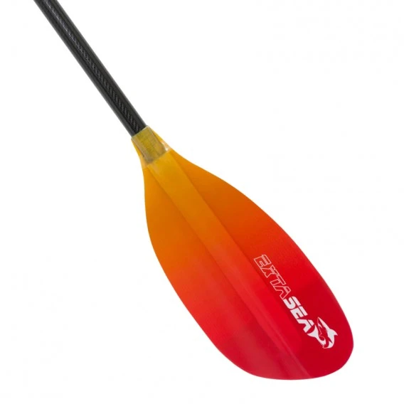 ExtaSea Pro-XL Carbon Vario Doppelpaddel | 220-240cm | 4-teilig | Red-yellow 5 ExtaSea Pro-XL Carbon Vario Doppelpaddel | 220-240cm | 4-teilig | Red-yellow – Bild 5