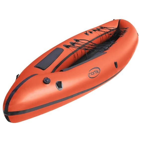 Nortik Duo Expedition PackRaft Rafting Boot Orange-schwarz 2 Nortik Duo Expedition PackRaft Rafting Boot Orange-schwarz – Bild 2